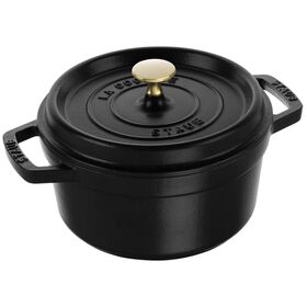 Ca&ccedil;arola Redondo Ferro Fundido 20cm Preta Staub