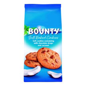 Bolachas Cookies com Pepitas de Chocolate e Coco Bounty