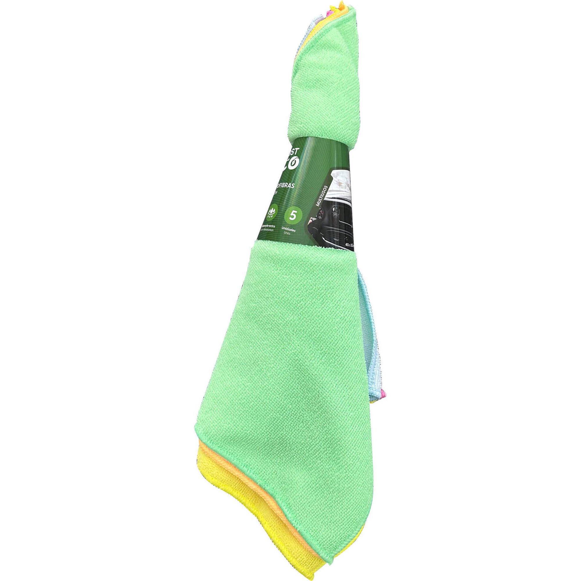 Conjunto de 5 Panos Microfibras Multiusos Boost