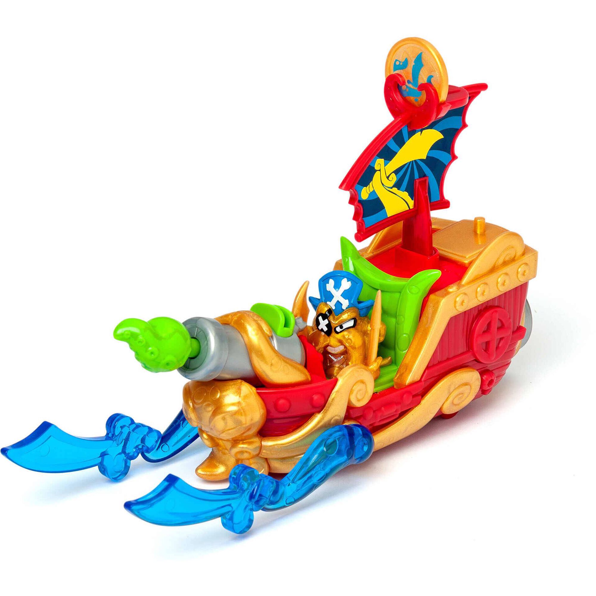 Piratix - Figura Octo Fury com Navio Pirata