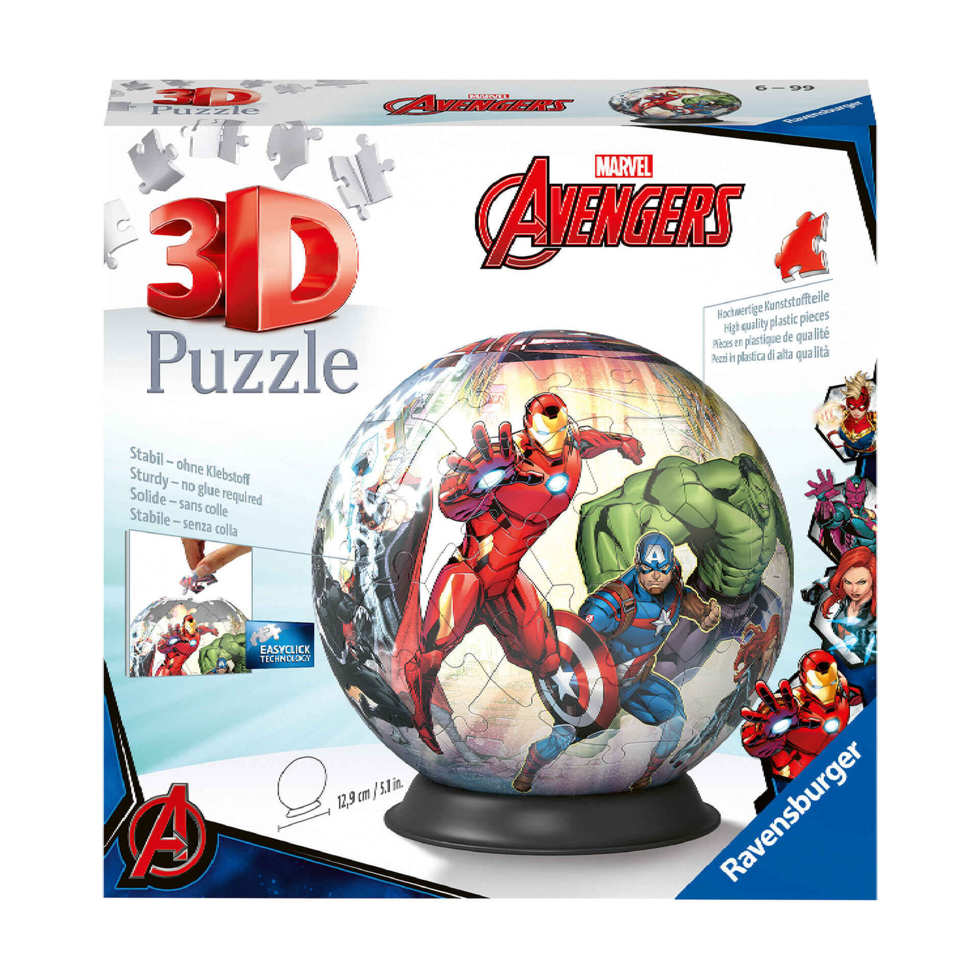 Puzzleball 3D Avengers 72 Peças