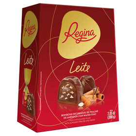 Bombons de Chocolate de Leite Pralin&eacute; de Am&ecirc;ndoa com Wafer Regina