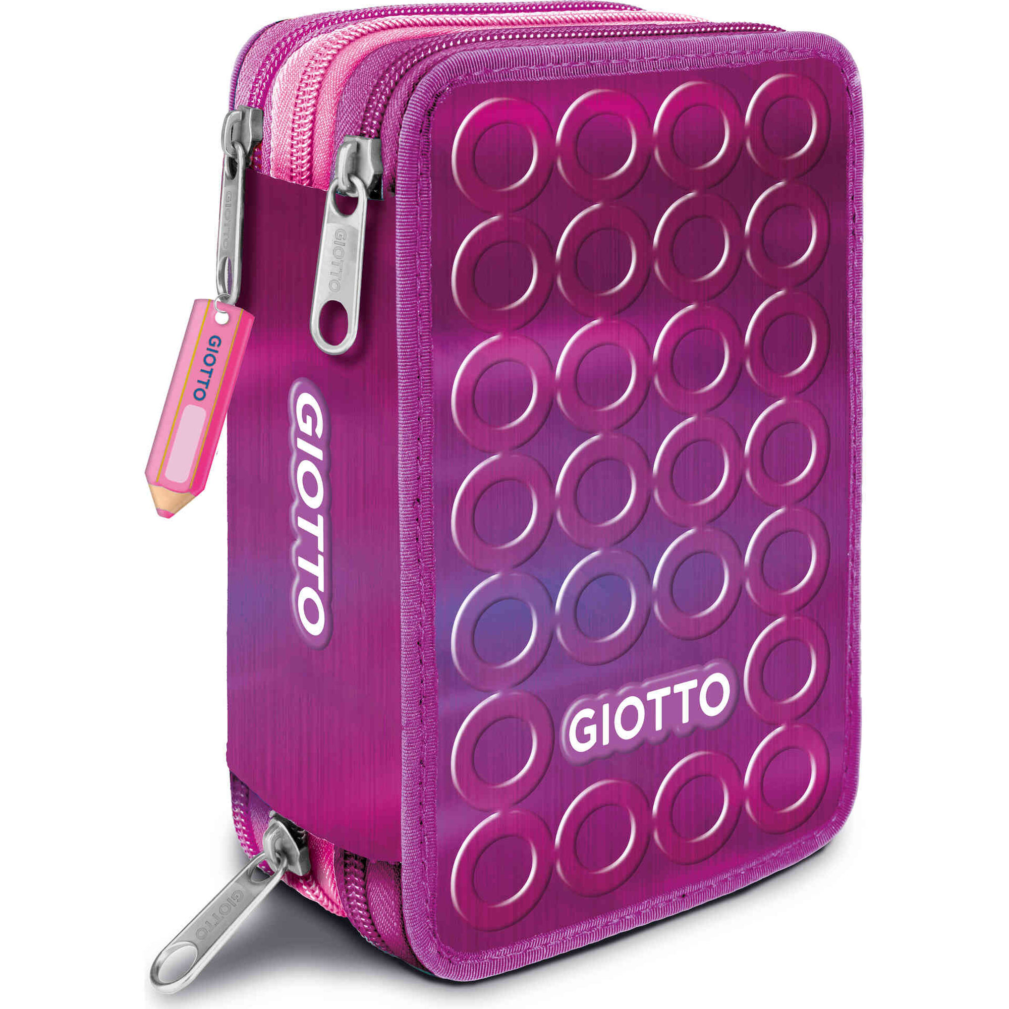 Estojo Completo Plumier 3Zip (v&aacute;rias cores) Giotto