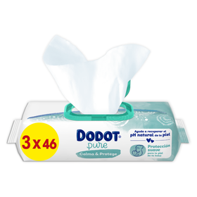 Toalhitas Beb&eacute; Pure Calma e Protege Aloe Vera Dodot