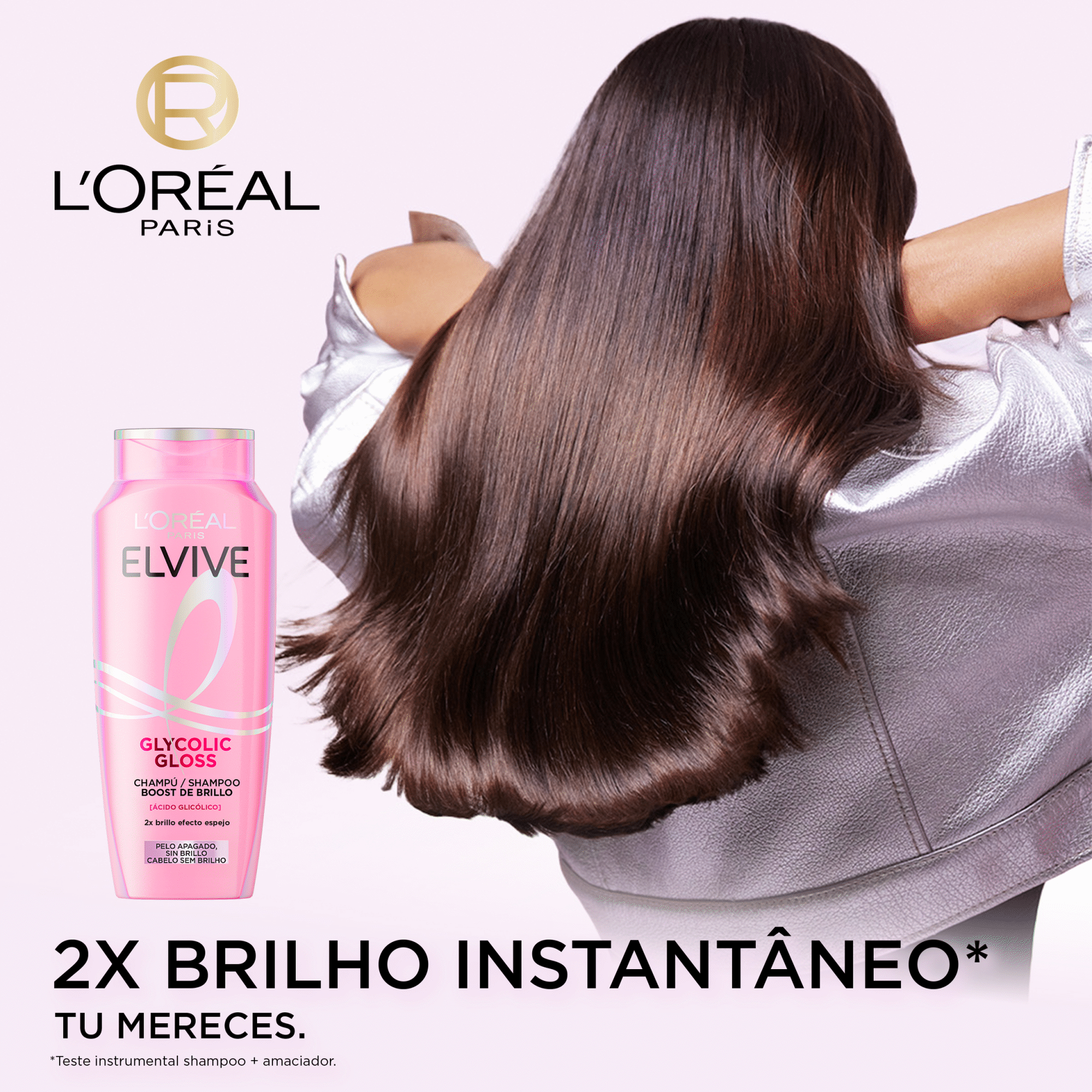 Champ&ocirc; Glycolic Gloss Brilho L'Or&eacute;al Paris Elvive