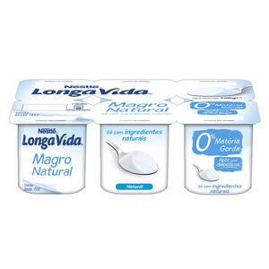 Iogurte Magro Natural Longa Vida