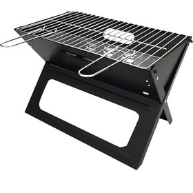 Barbecue Carv&atilde;o 46x30x31cm Preto Aguda BBQ Collection
