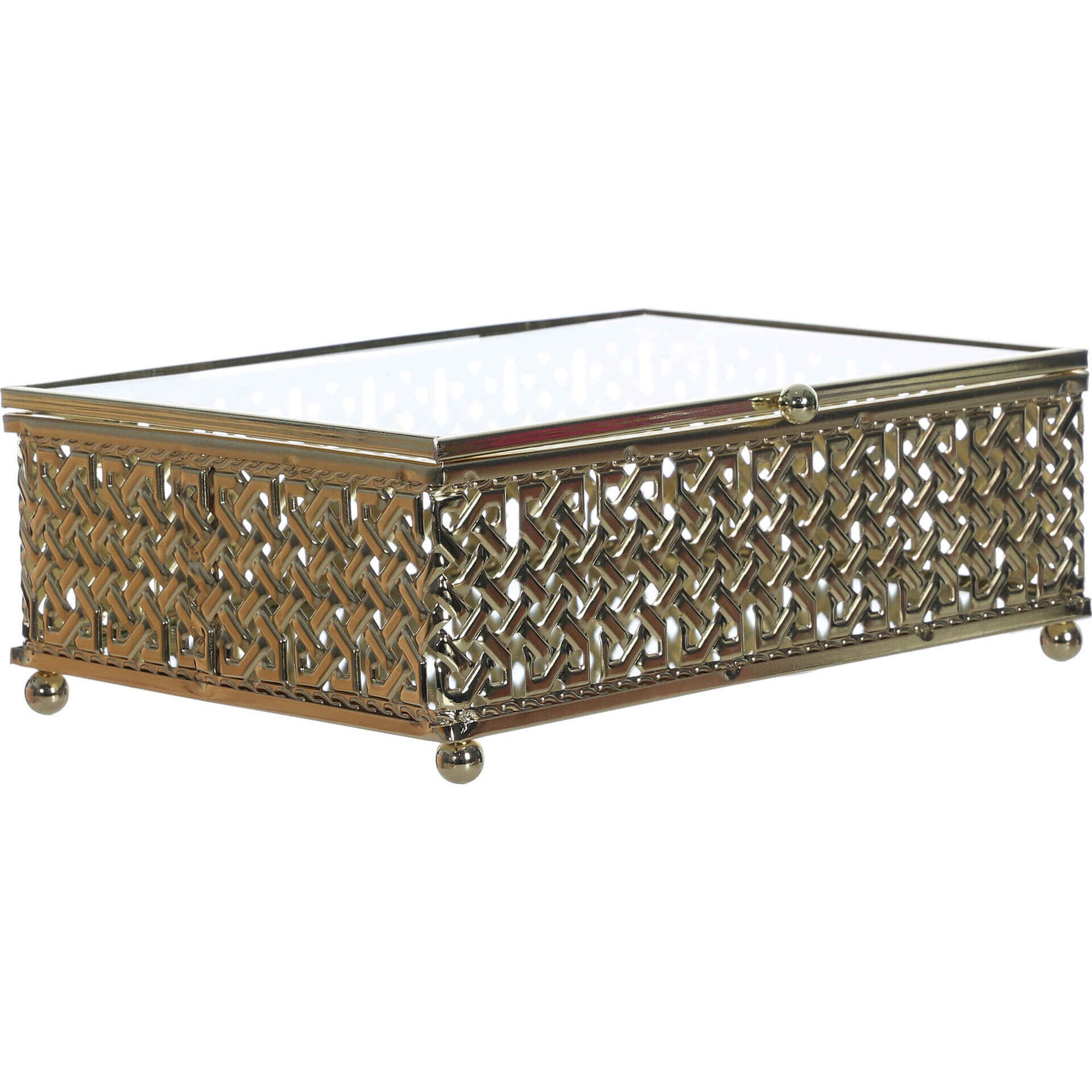 Caixa Decorativa 18x14x7cm Dourada