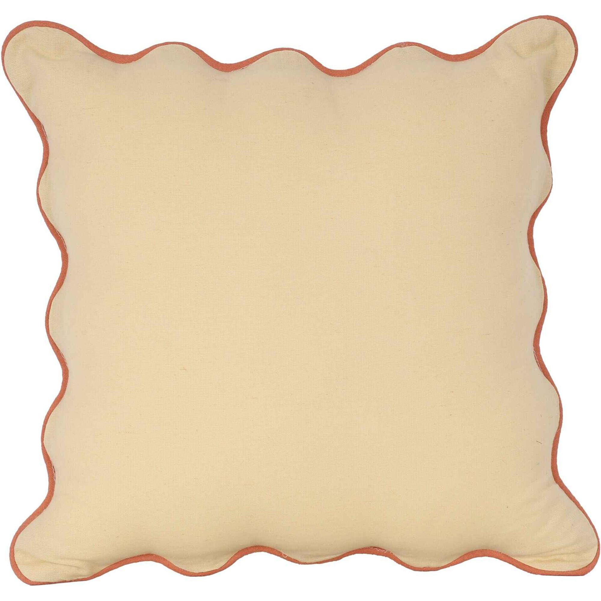 Almofada 45x45cm Lisa Recortada Amarela Kasa