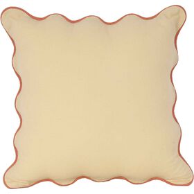 Almofada 45x45cm Lisa Recortada Amarela Kasa