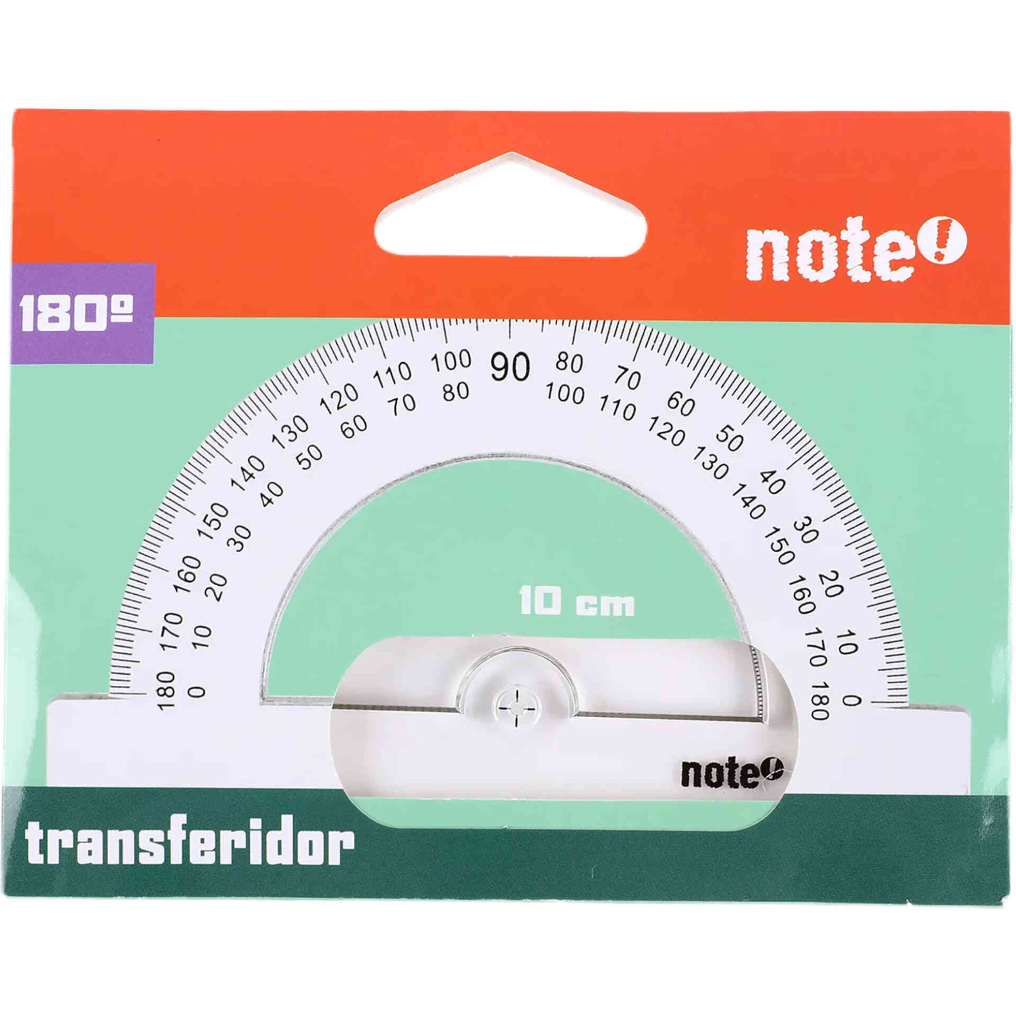 Transferidor 180&ordm; 10cm Note!