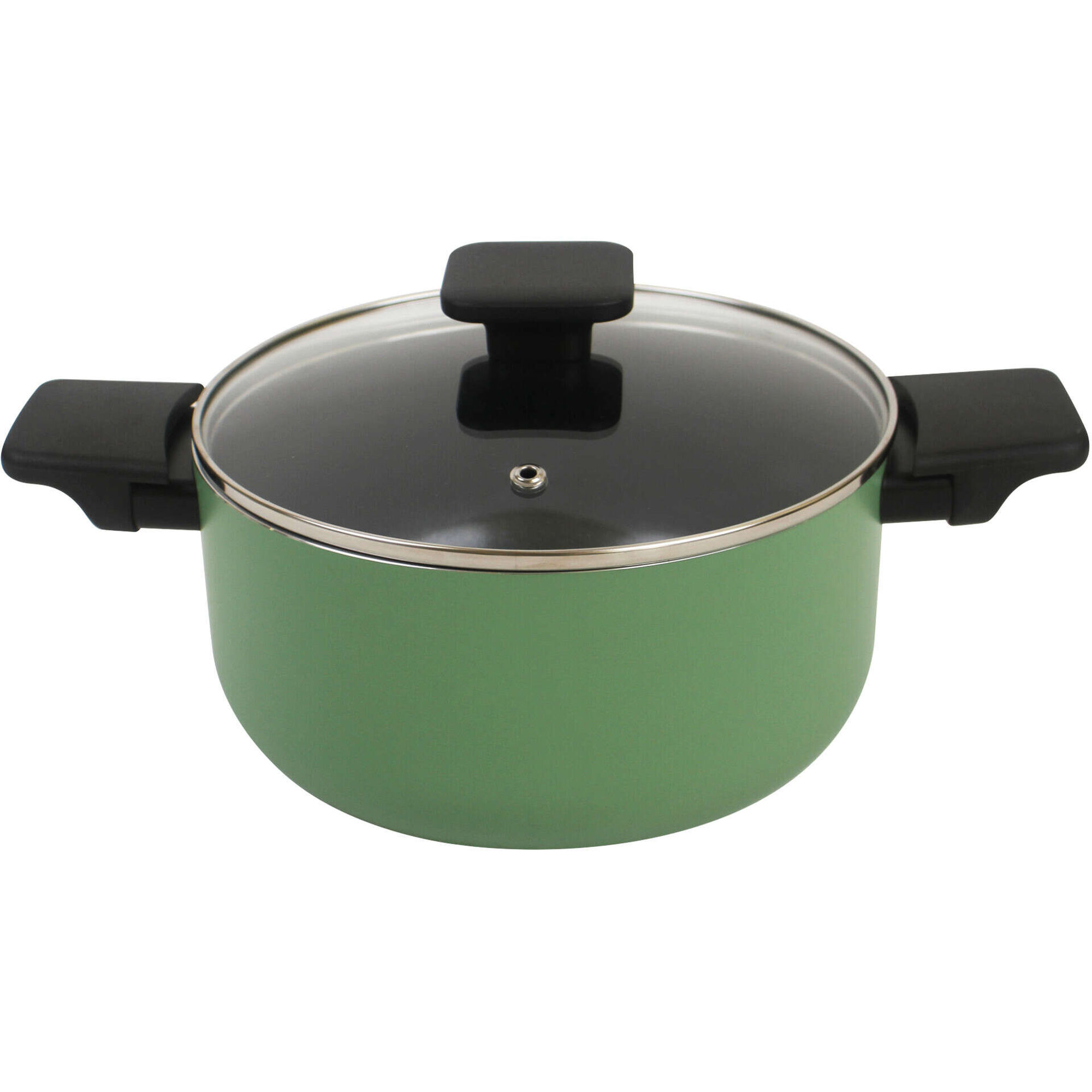 Ca&ccedil;arola 24cm Cer&acirc;mica Square Verde Kasa