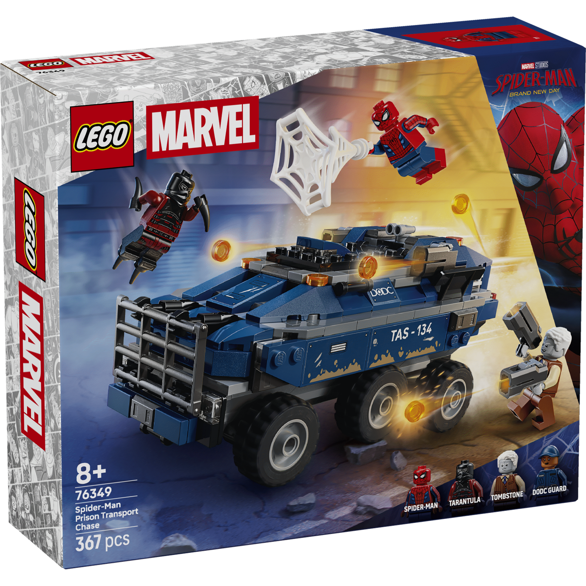 LEGO Marvel - Persegui&ccedil;&atilde;o do Transporte de Prisioneiros do Spider-Man - 76349