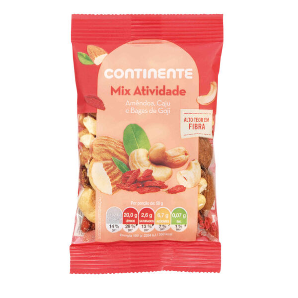 Mix Frutos Secos Atividade Continente