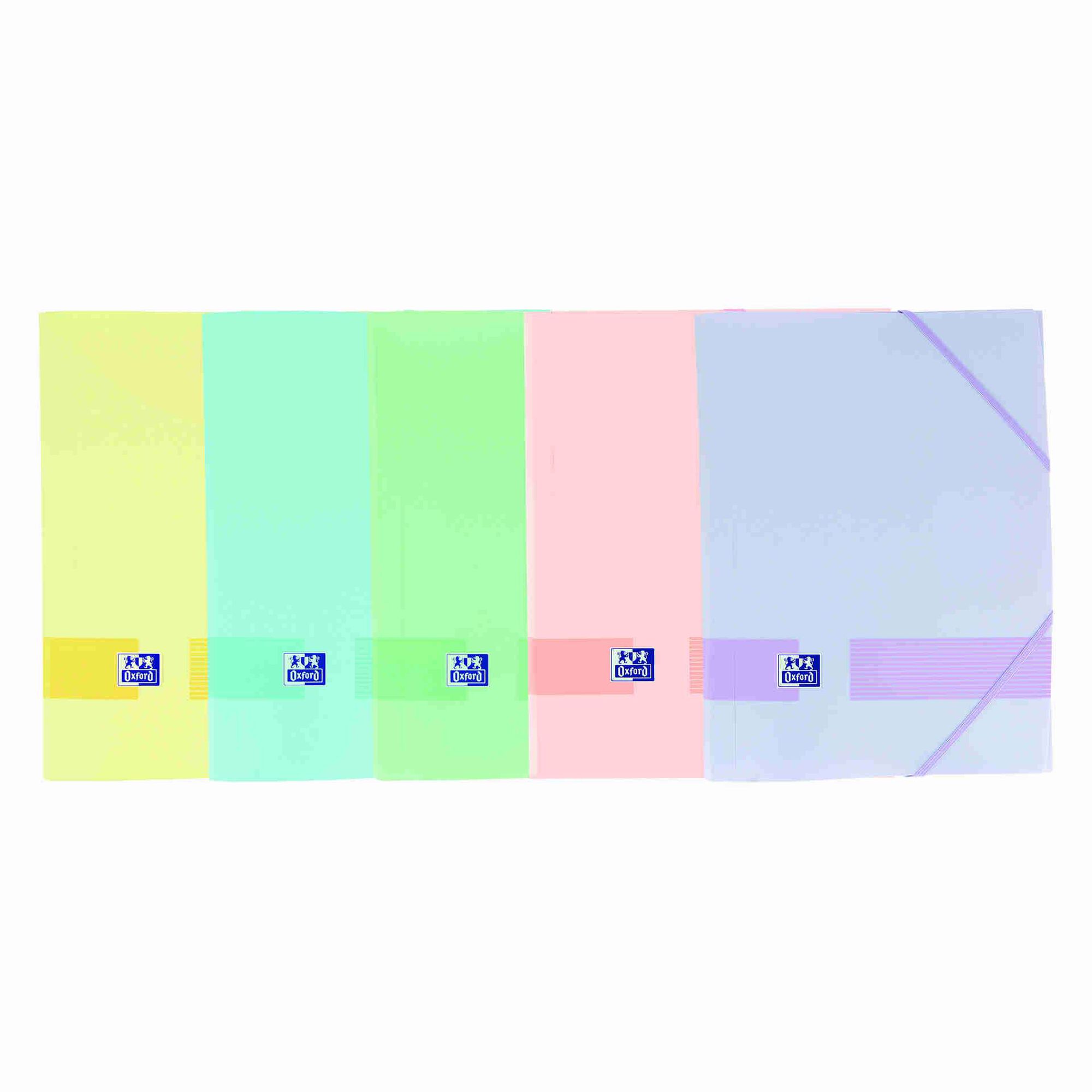 Capa com El&aacute;stico A4 Pastel Live & Go (v&aacute;rias cores) Oxford