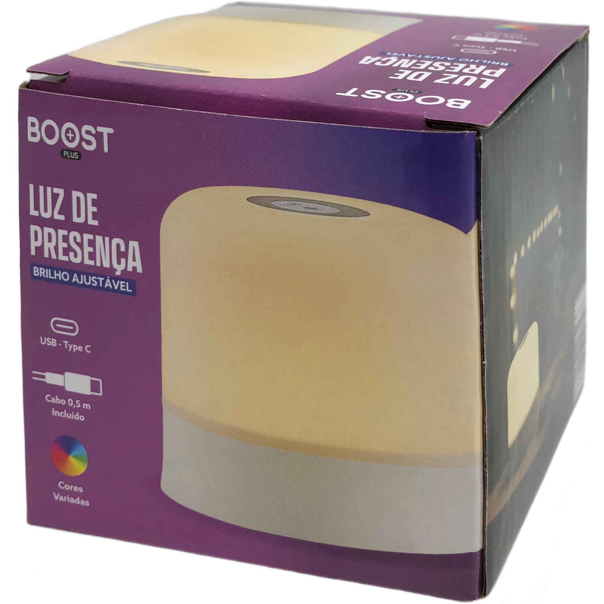 Luz de Presen&ccedil;a Brilho Ajust&aacute;vel Branca Boost