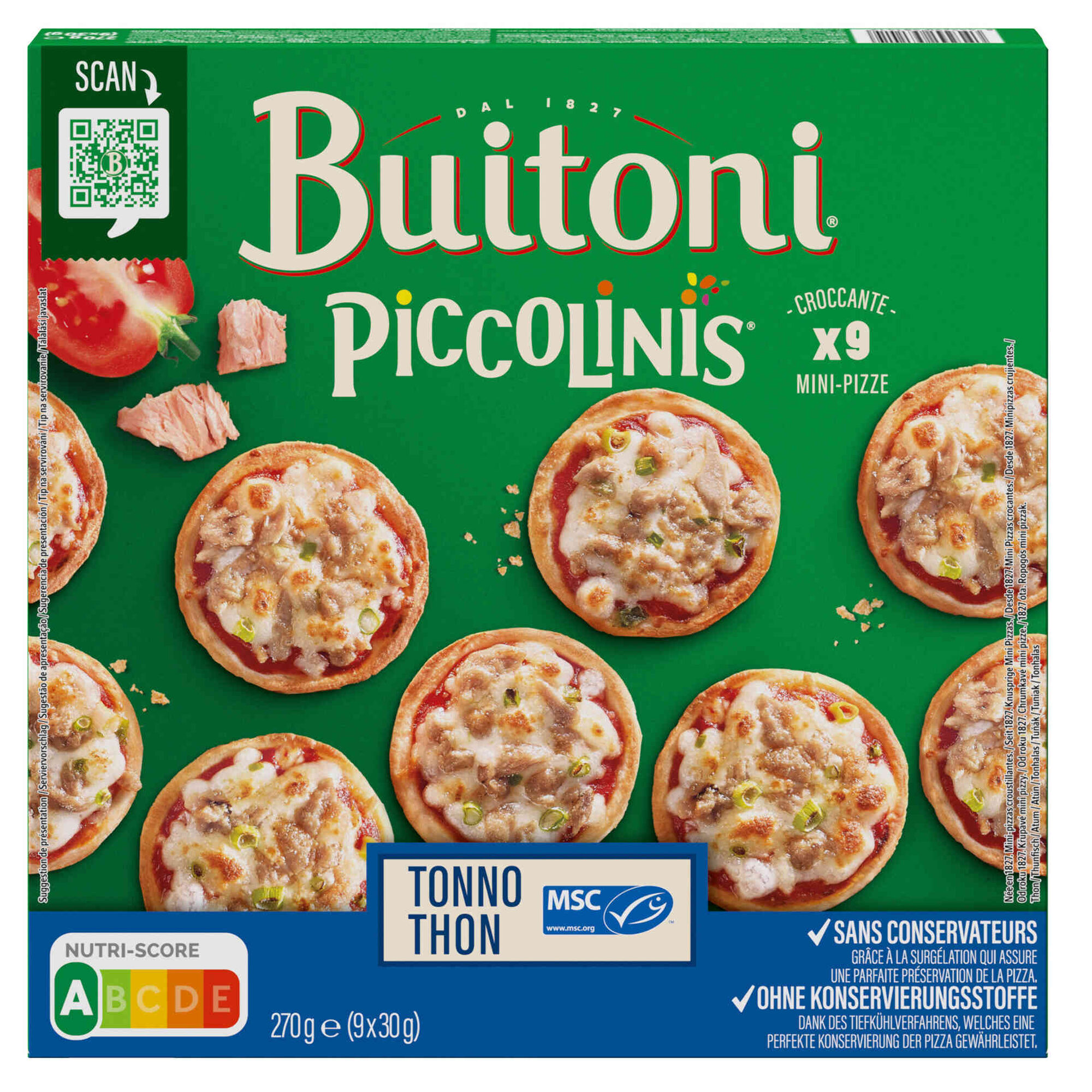Mini Pizza Piccolinis de Atum Mini Pizza Piccolinis de Atum