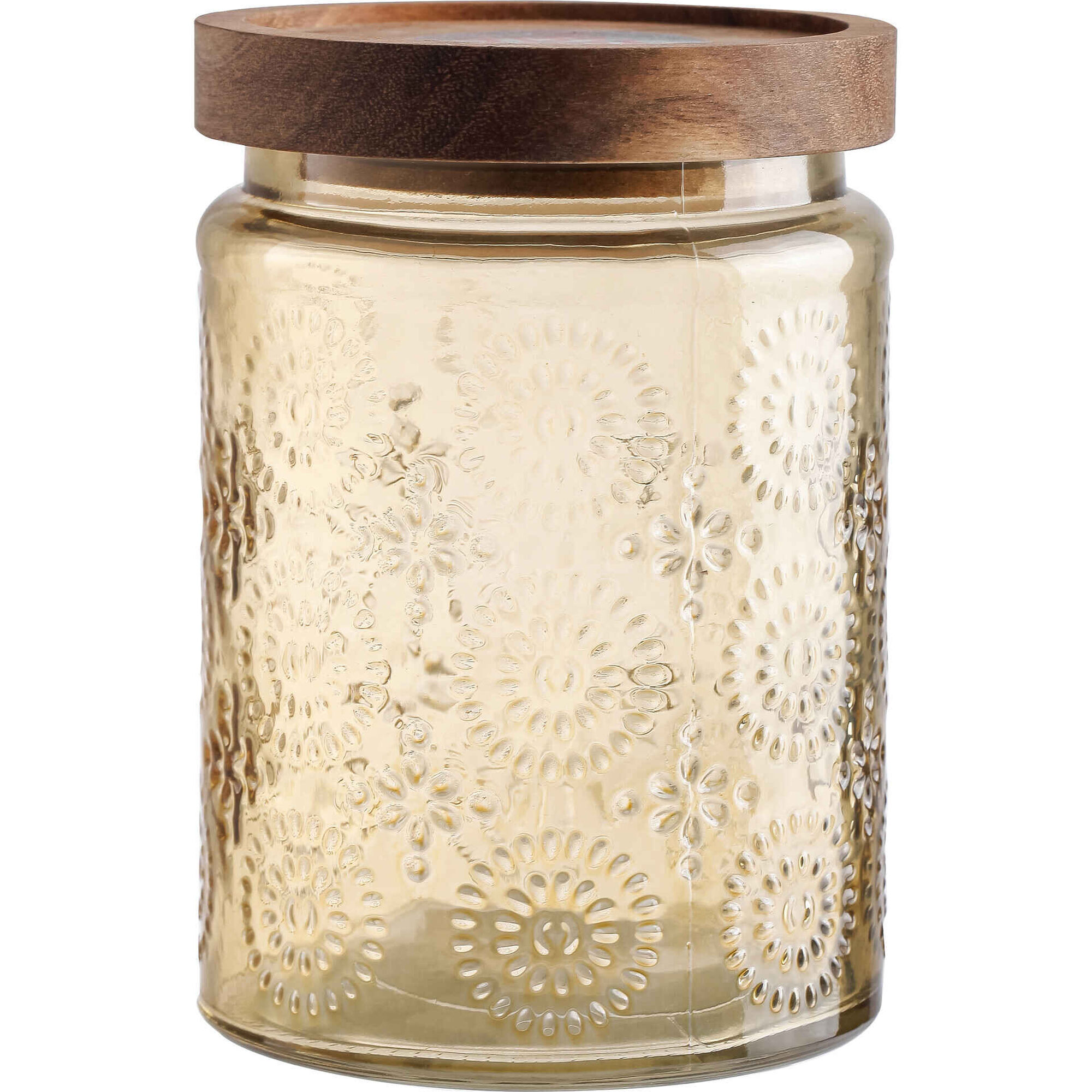 Frasco Vidro Multiusos 10cm Amarelo Kasa