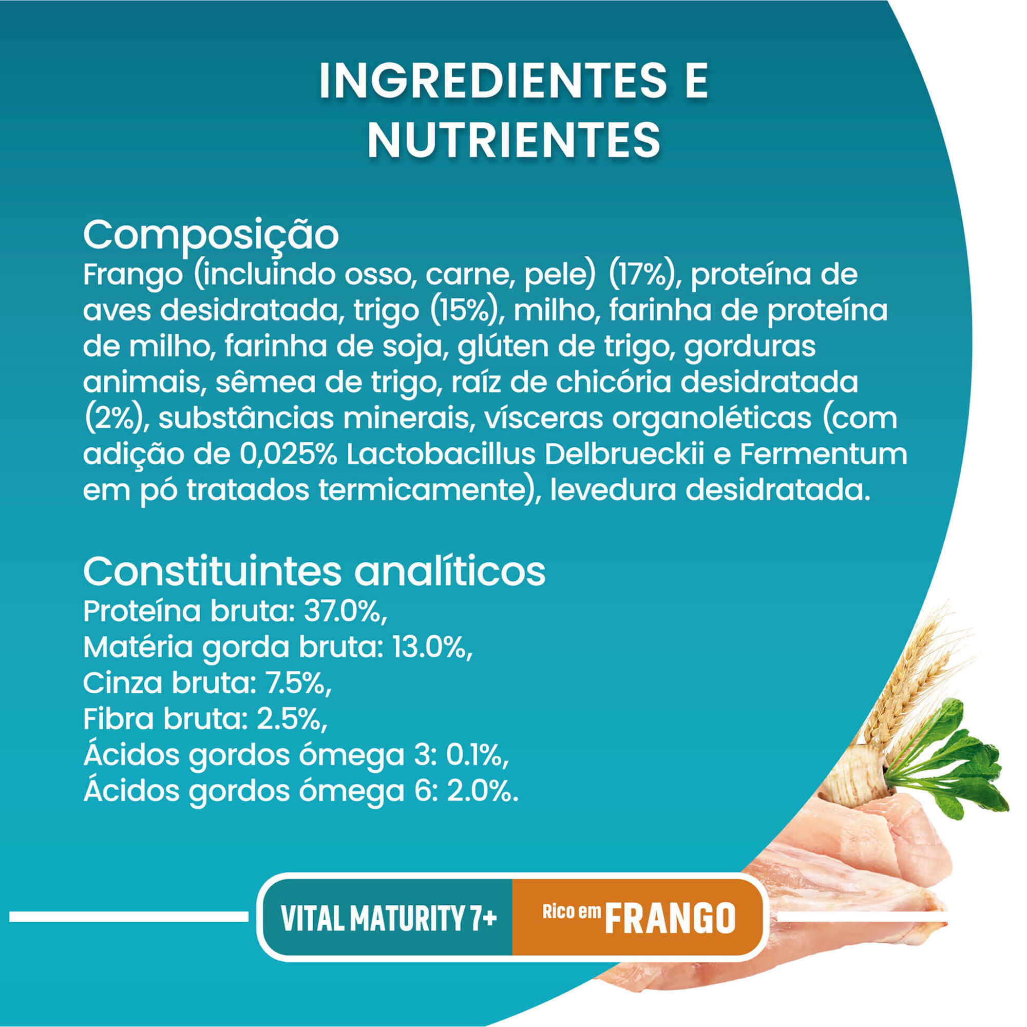 Ra&ccedil;&atilde;o para Gato S&eacute;nior Vital Maturity Frango Purina One