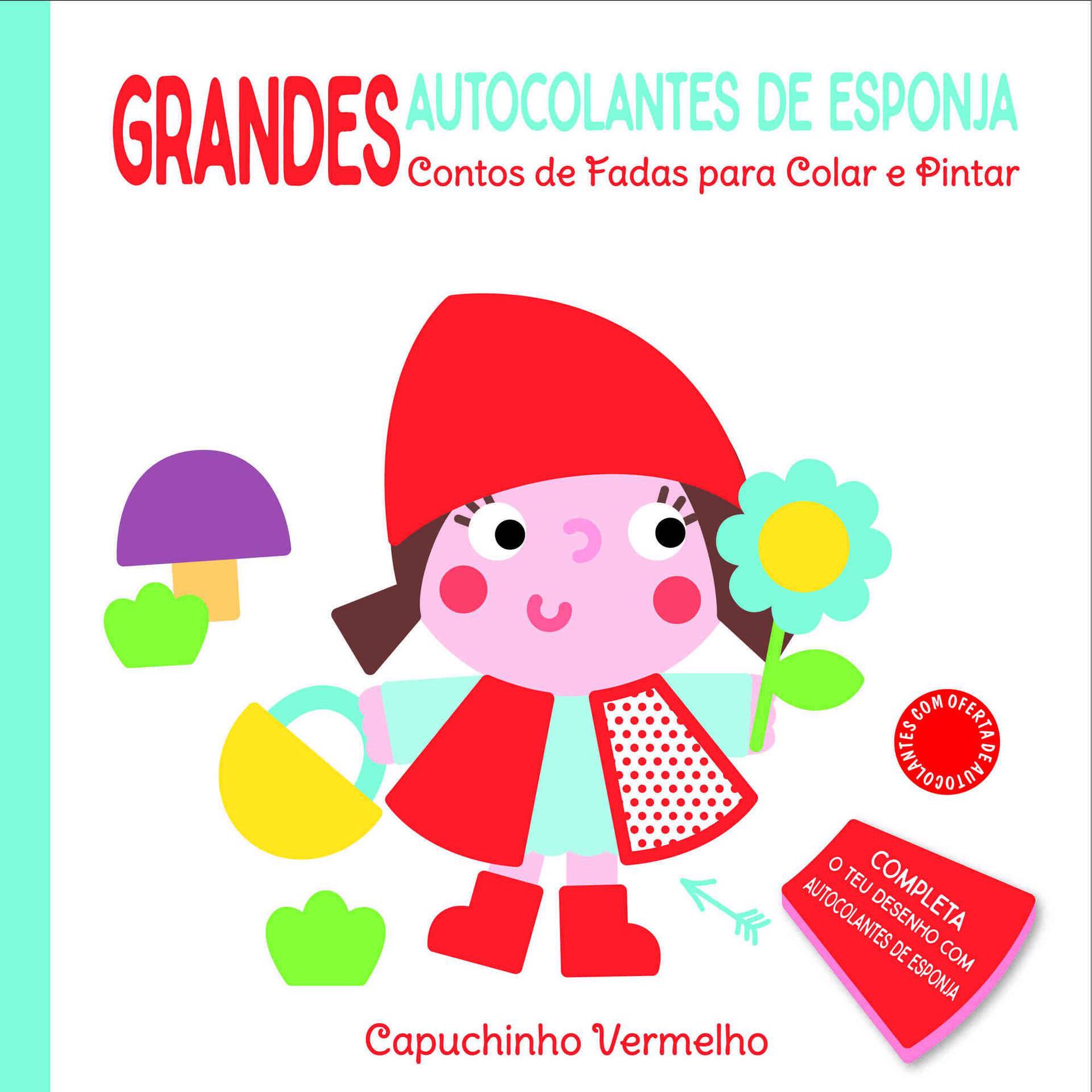 Grandes Autocolantes de Esponja - Capuchinho Vermelho