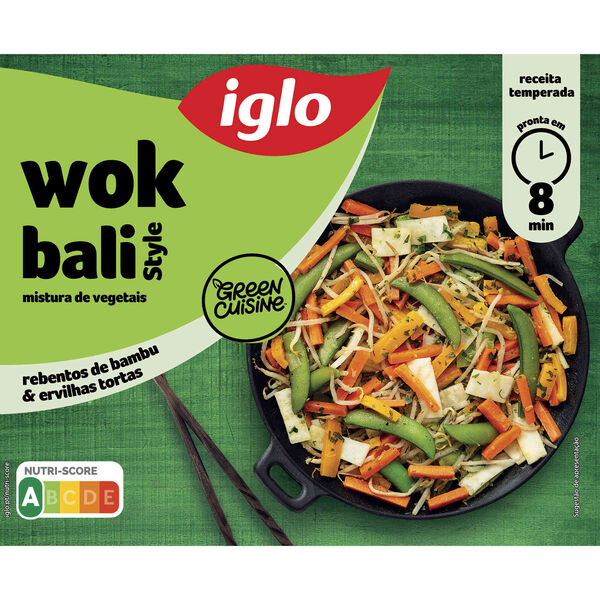 Wok Bali Rebentos de Bambu e Ervilhas Iglo Green Cuisine