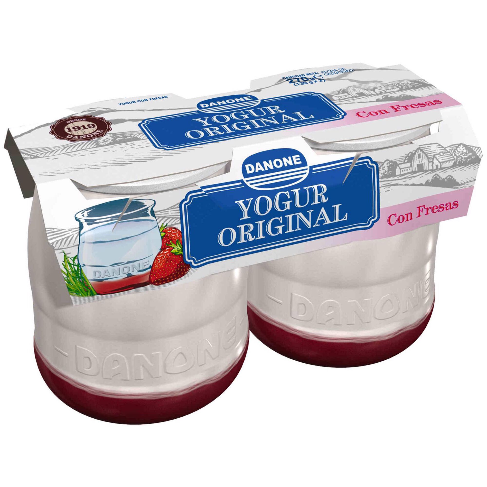 Iogurte Pedaços Morango Vidro Iogurte Pedaços Morango Vidro