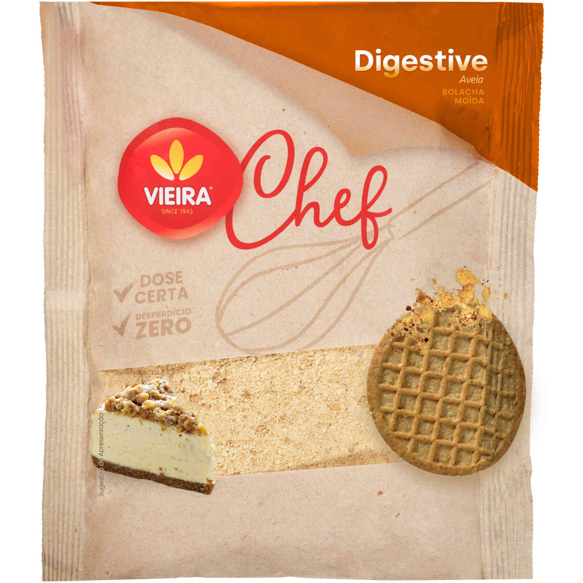 Bolacha Digestiva de Aveia Moída