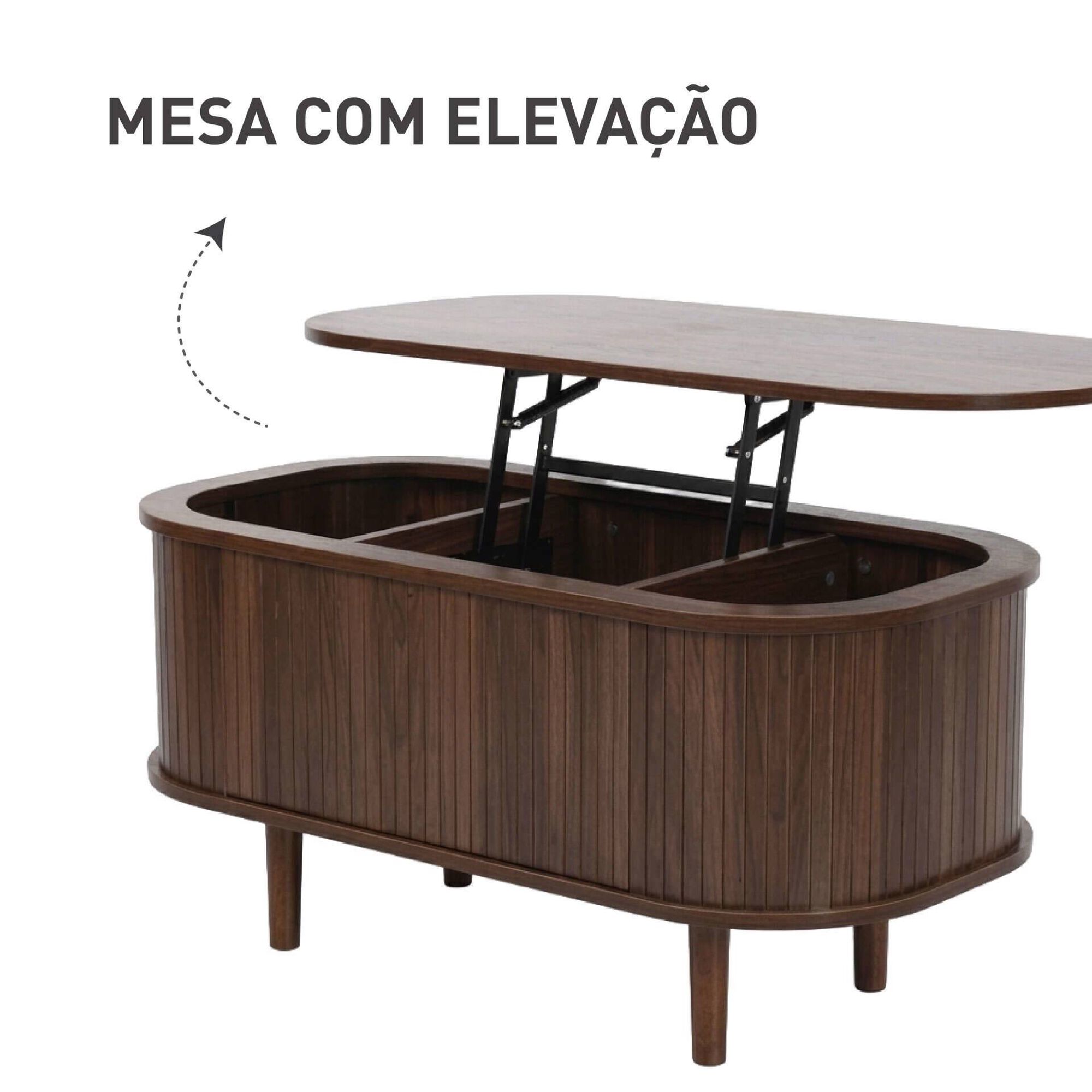 Mesa de Apoio com Eleva&ccedil;&atilde;o Atenas Kasa
