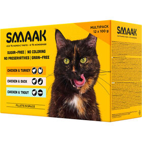 Comida Húmida para Gato Adulto Sem Cereais Frango Saquetas Comida Húmida para Gato Adulto Sem Cereais Frango Saquetas