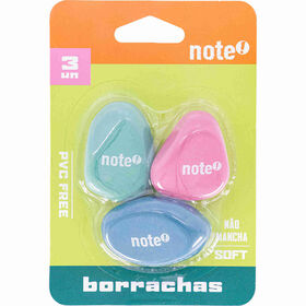 Conjunto 3 Borrachas Multicor Note!