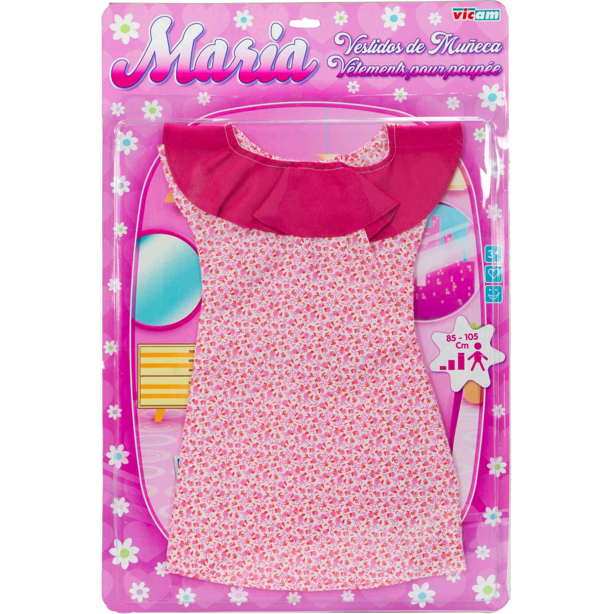 Vicam - Vestido de Boneca 85-105cm (v&aacute;rios modelos)