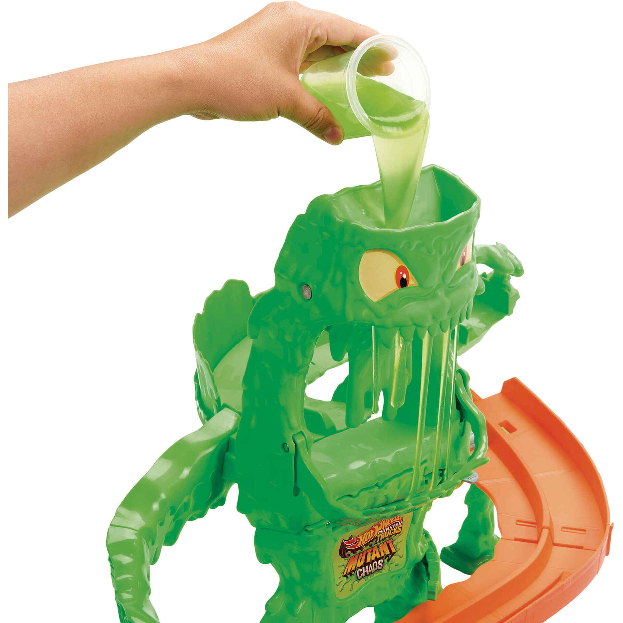 Hot Wheels - Pista Monster Trucks Mutant Chaos Derrota do Monstro