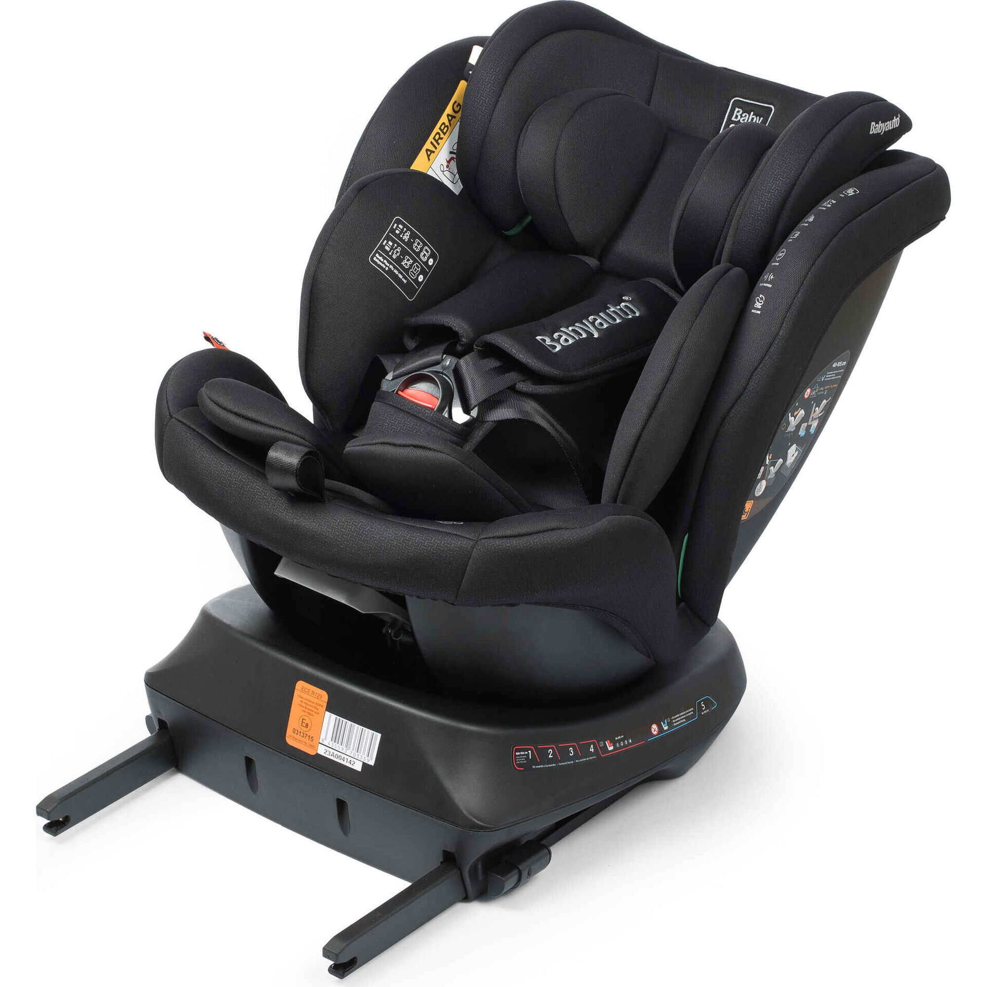 Cadeira Auto I-Size 40-150cm Isofix Rotativa Rodia Fix Preto Babyauto