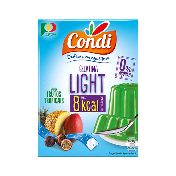 Gelatina em Pó Light de Frutos Tropicais Condi