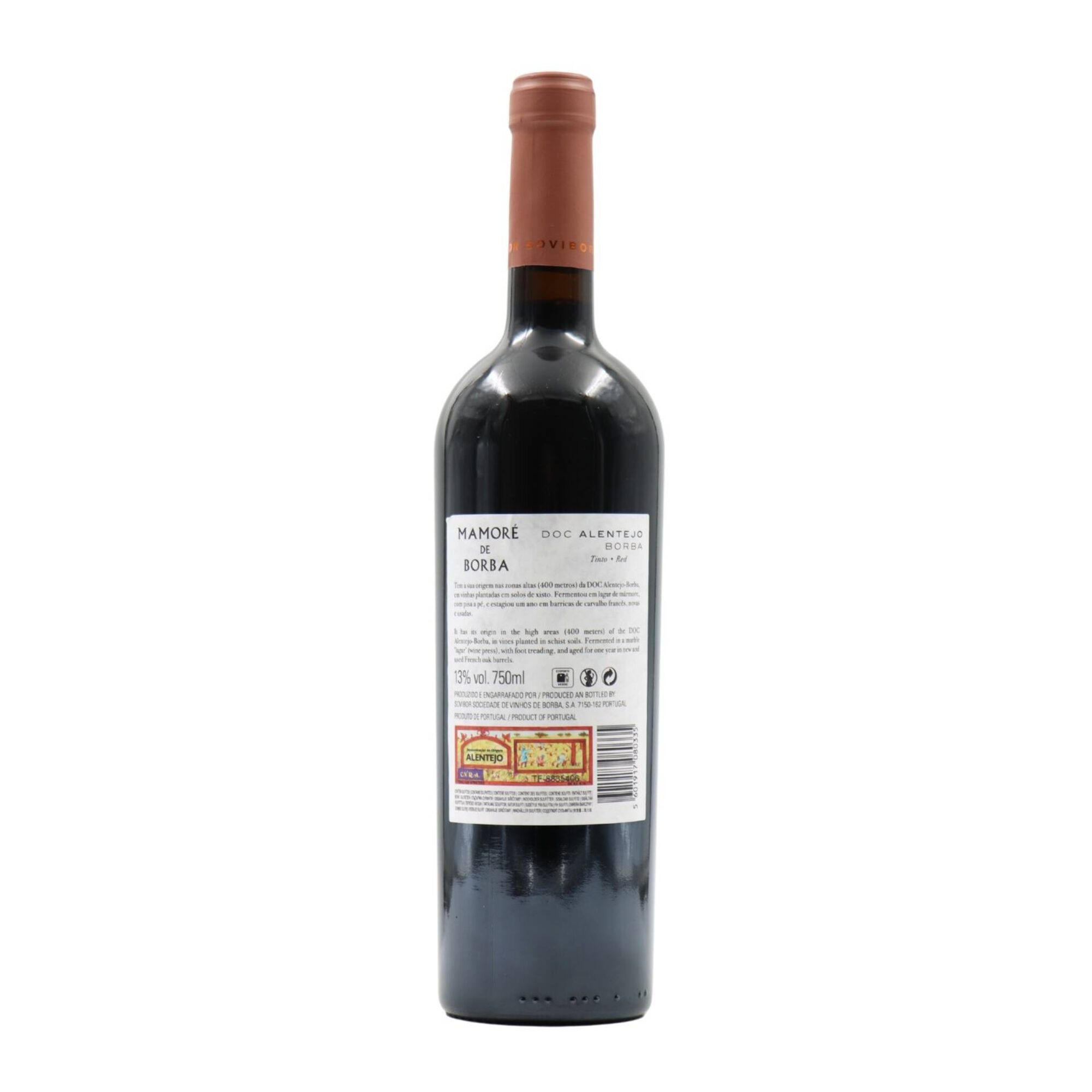 Mamor&eacute; De Borba Touriga Nacional Alentejano Vinho Tinto