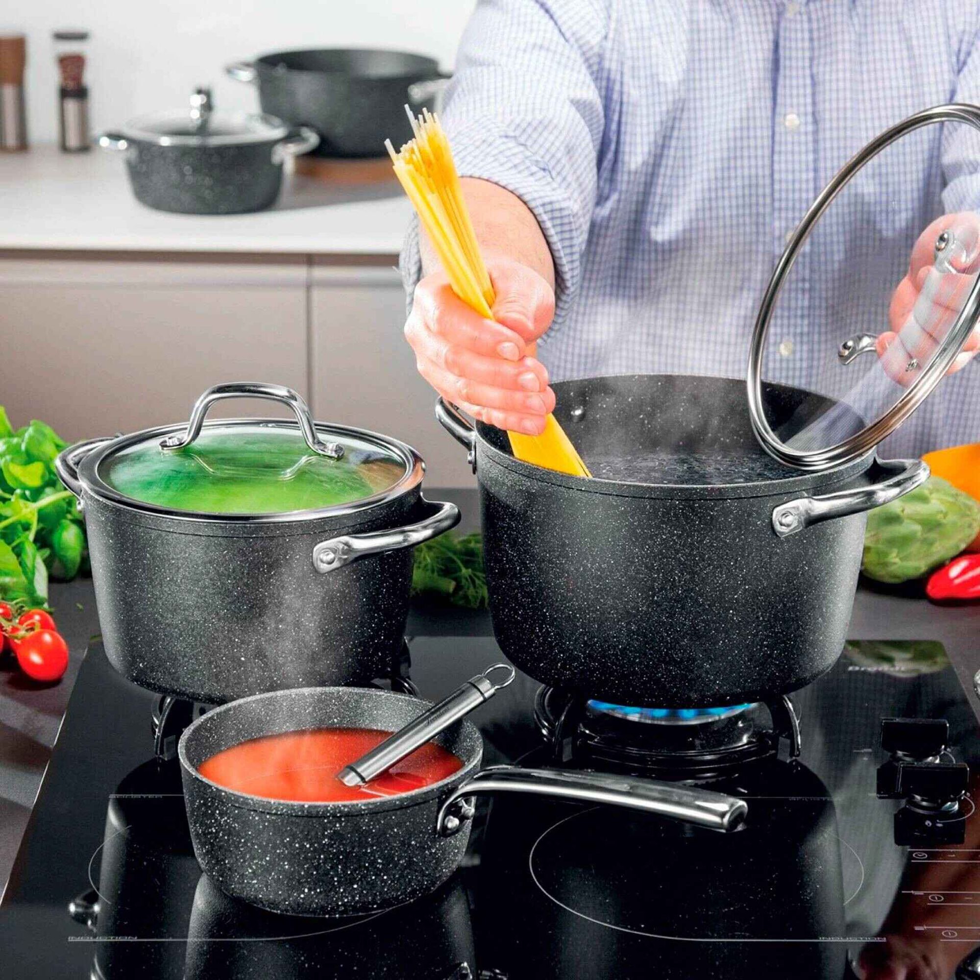 Trem Cozinha President Stone 8 Pe&ccedil;as Tescoma