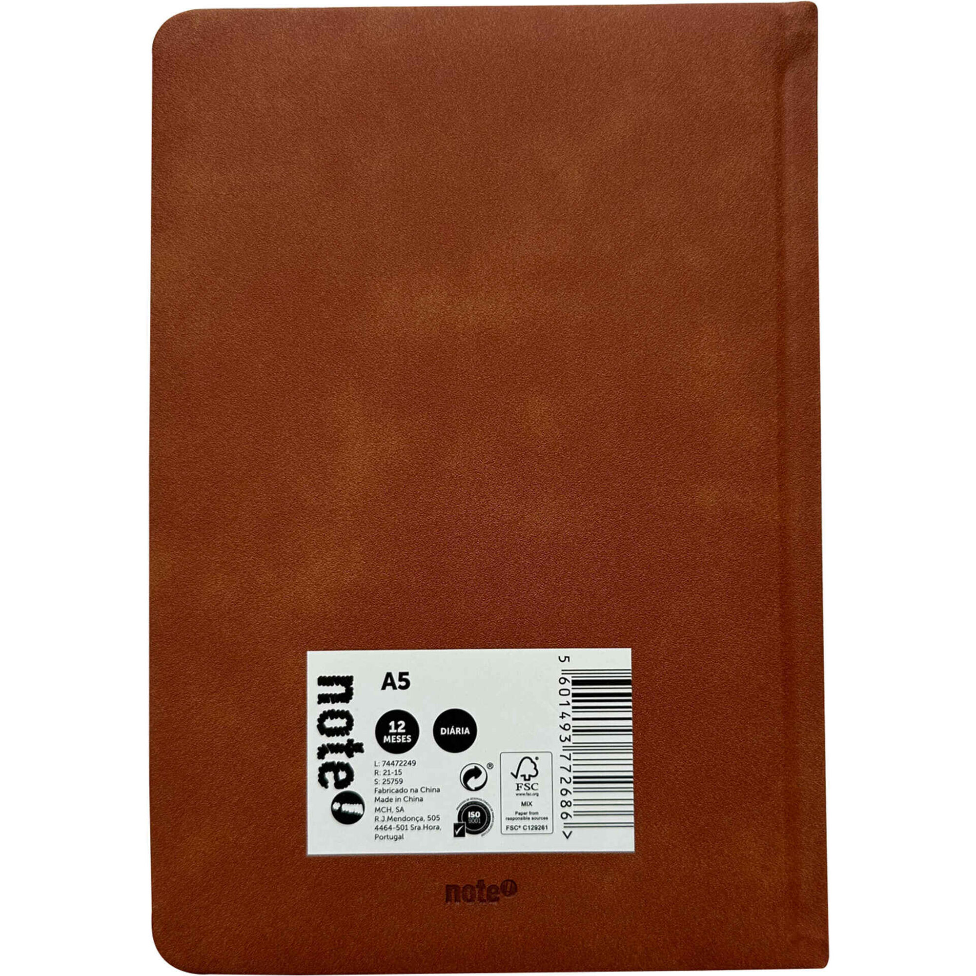 Agenda A5 2026 12 Meses (várias cores)