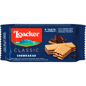 Bolachas Wafers com Recheio de Cacau Loacker