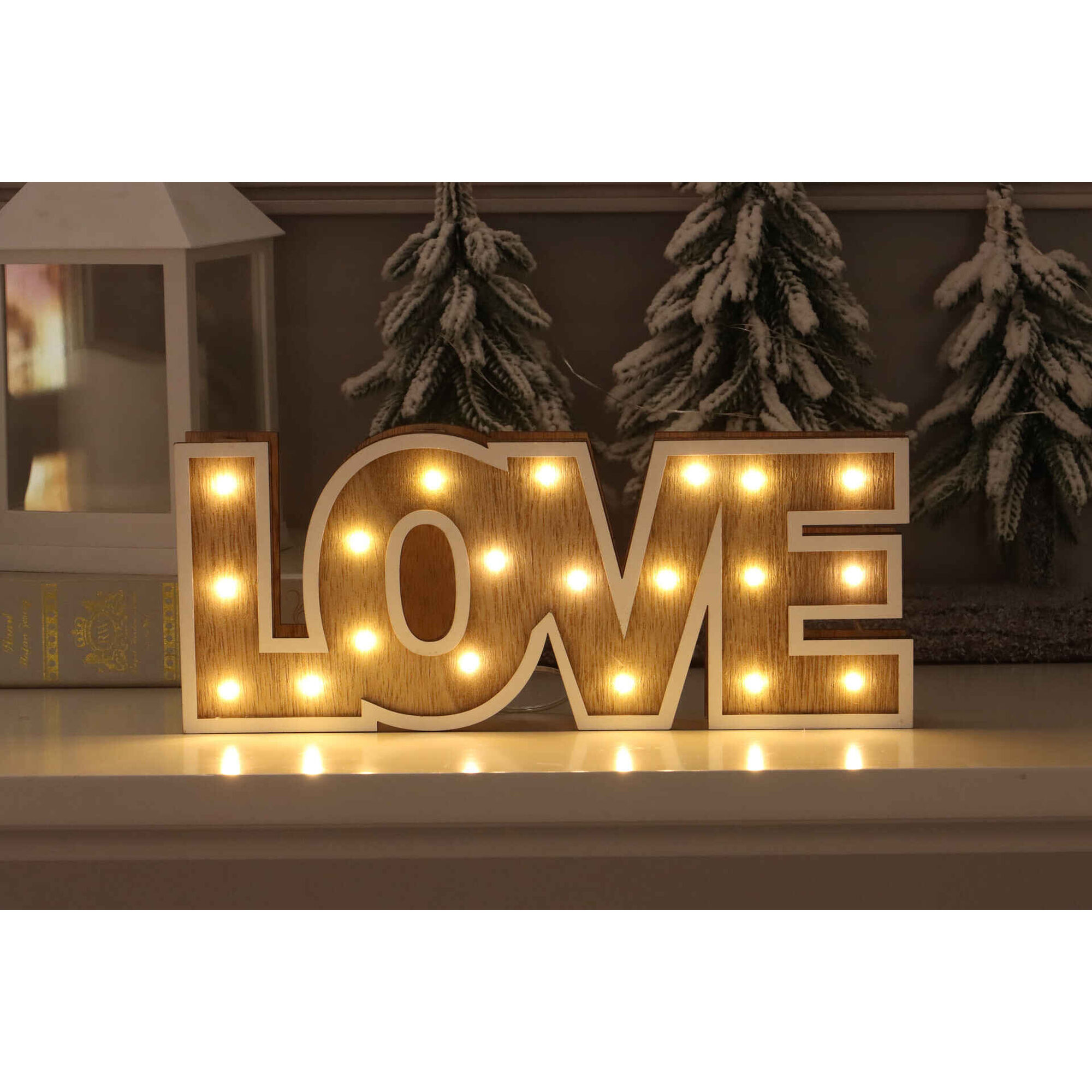 Letra Love 28x4x12cm com LED