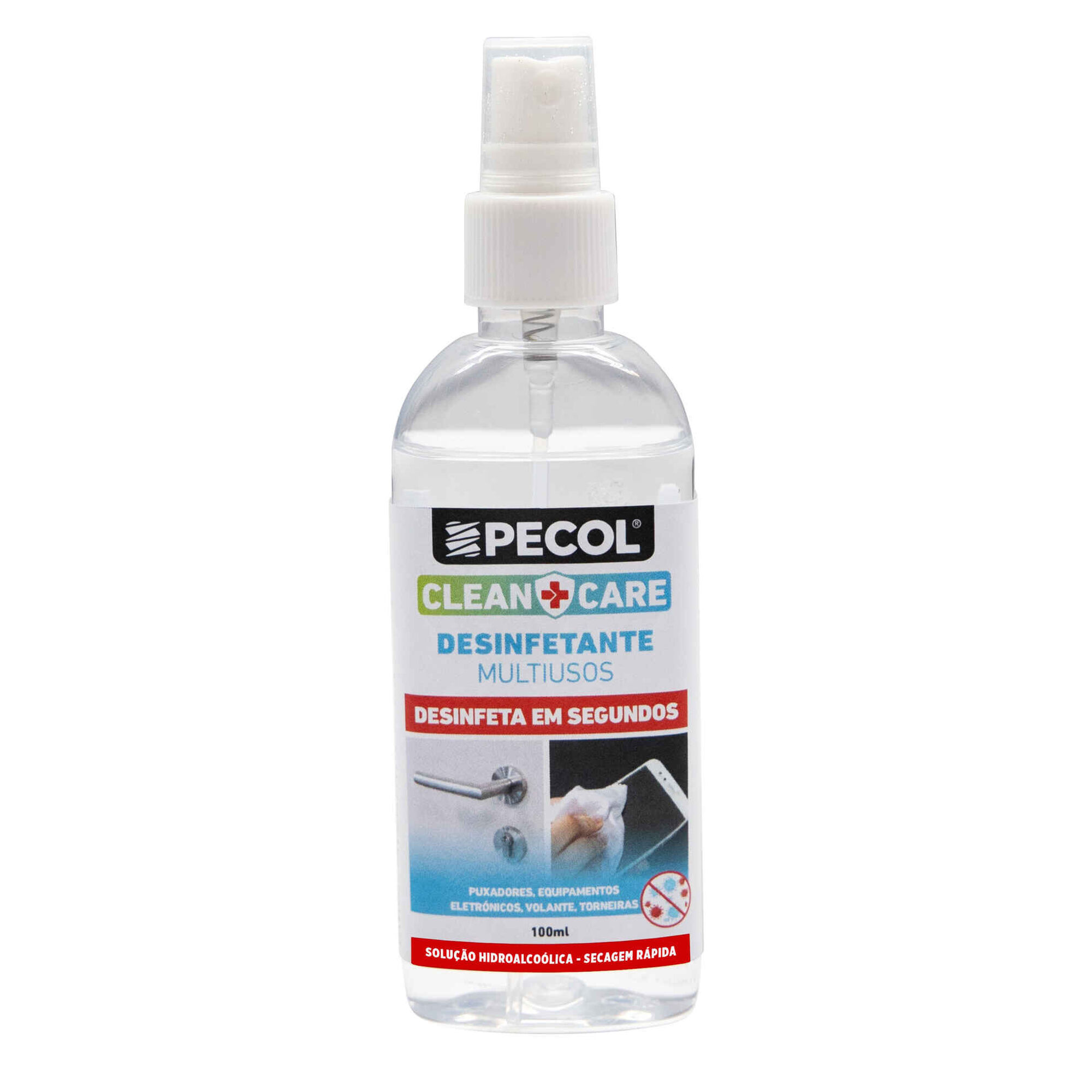 Multisuperfícies Spray Desinfetante Clean & Care com Álcool Multisuperfícies Spray Desinfetante Clean & Care com Álcool