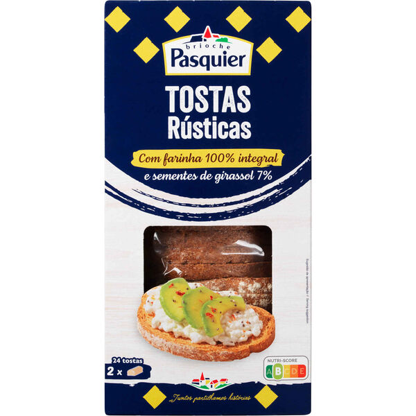 Tostas Rústicas Integrais Brioche Pasquier