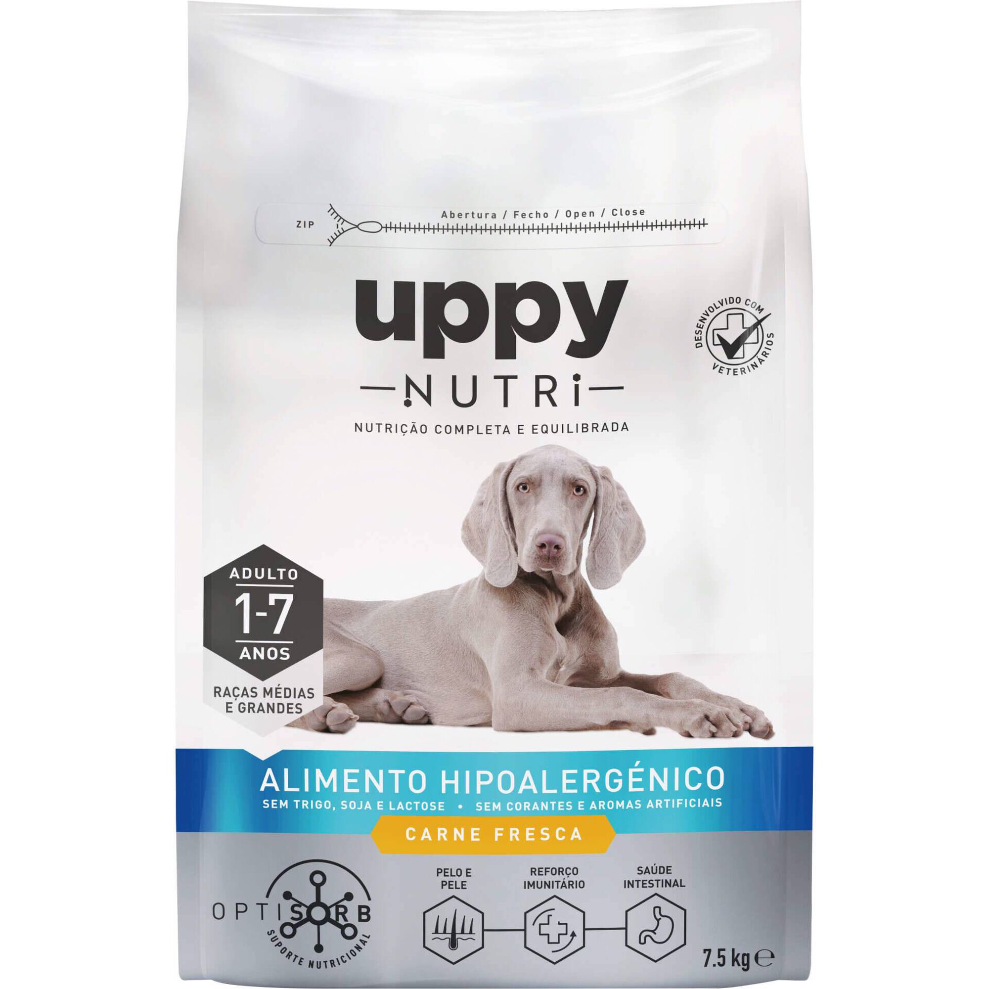 Ra&ccedil;&atilde;o para C&atilde;o Adulto Sem Cereais Frango Uppy Nutri
