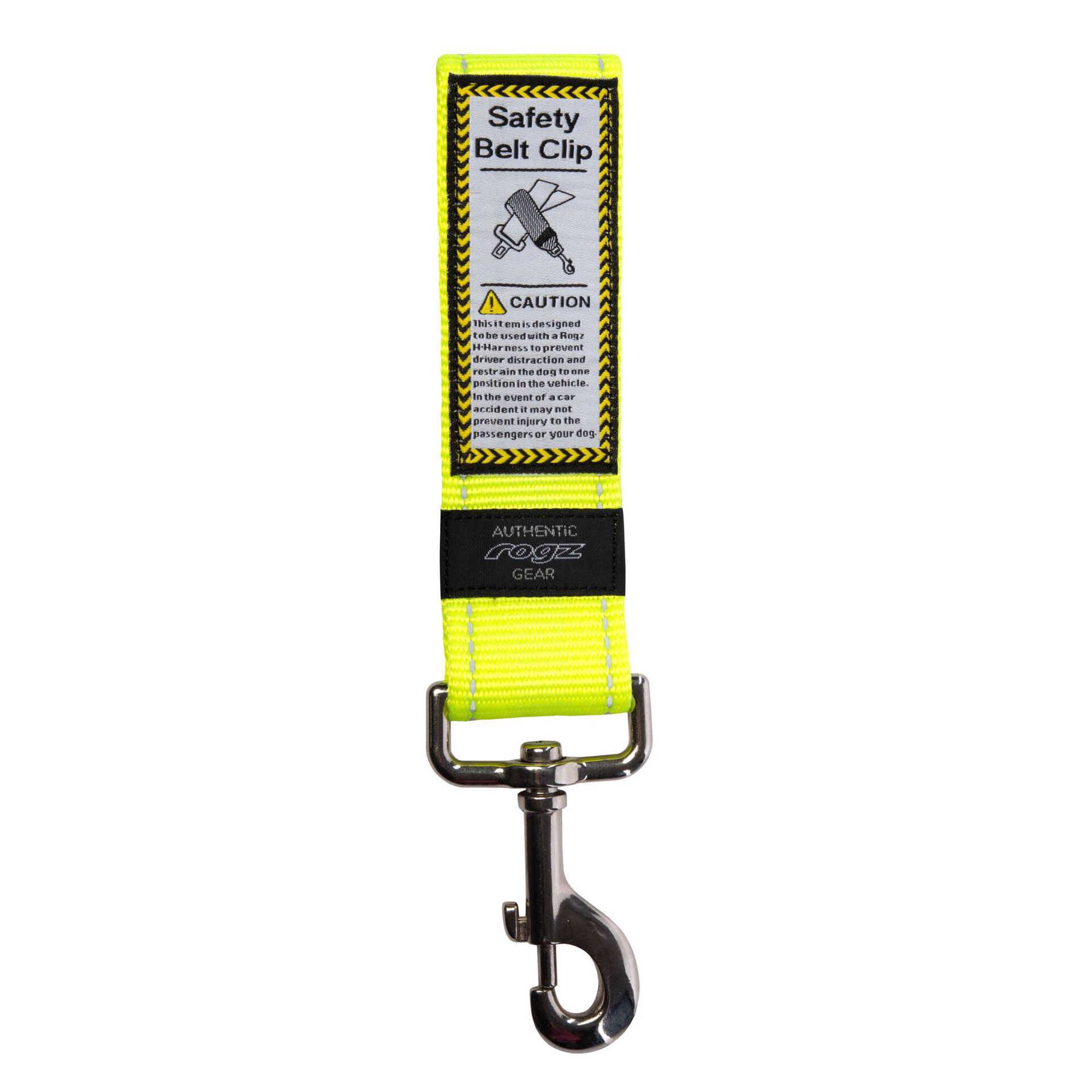 Cinto de Seguran&ccedil;a Amarelo 45 mm Rogz