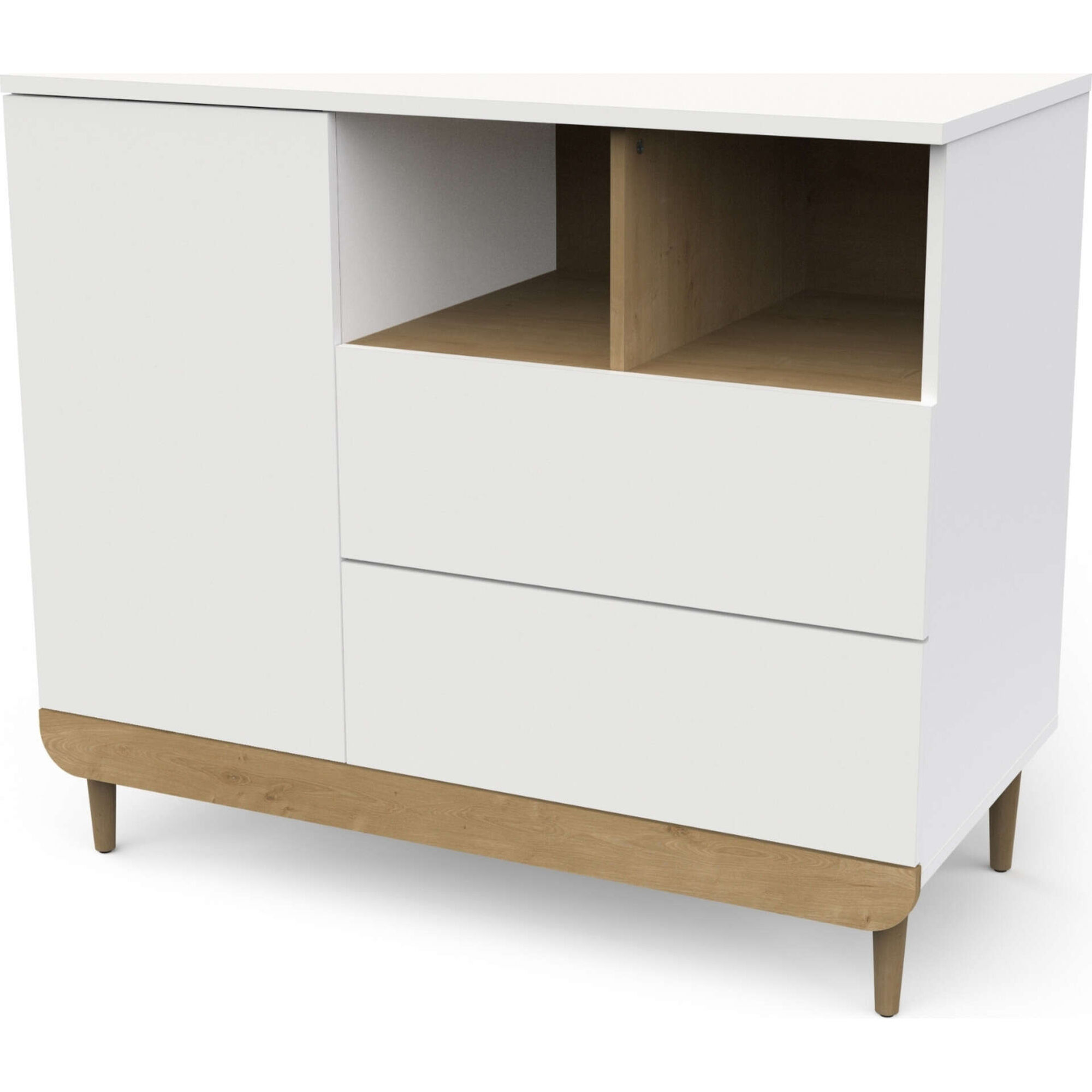 Cómoda 100x92x50cm Branca Scandinave