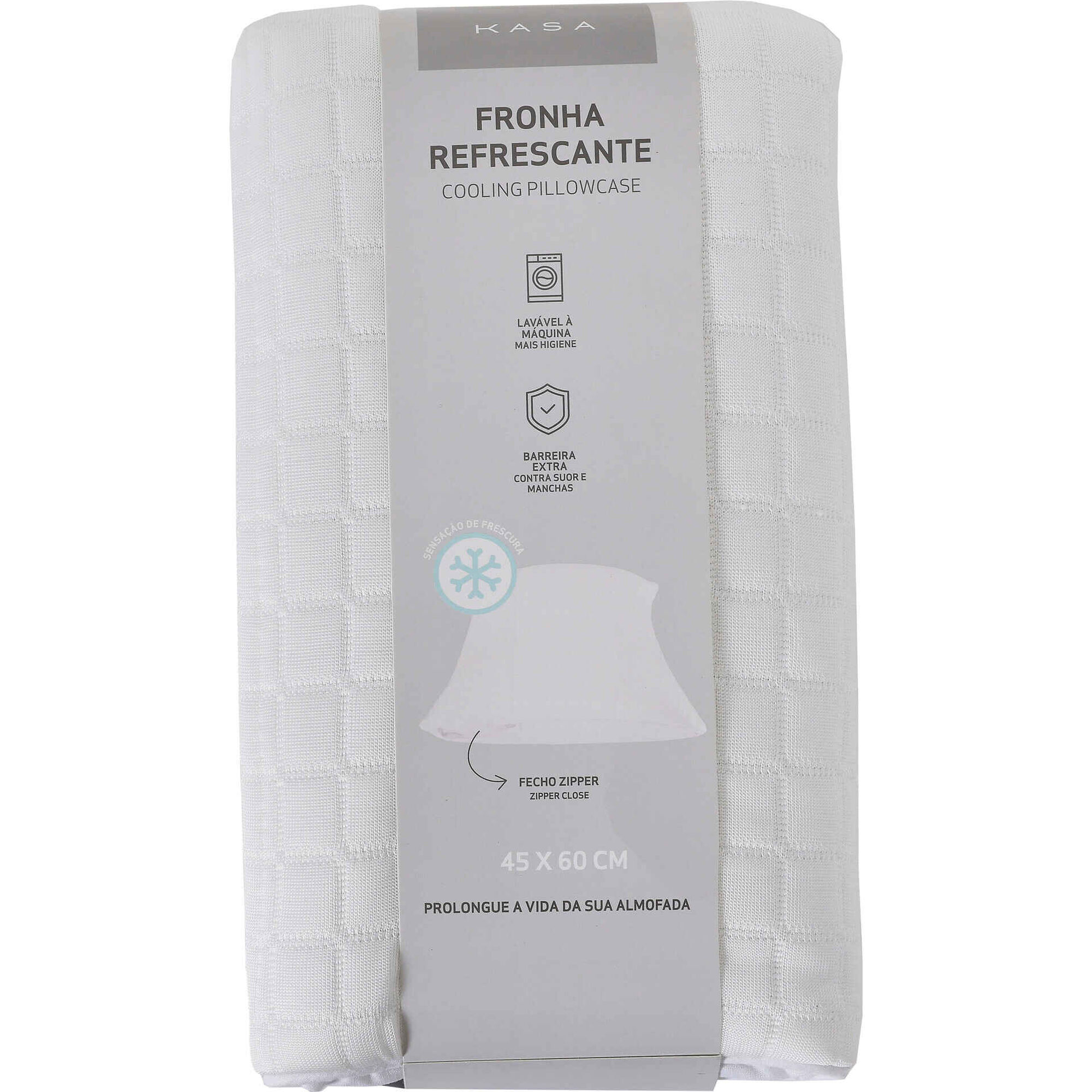 Fronha Protetora Refrescante 45x60cm com Fecho Kasa
