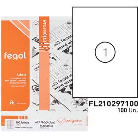 Etiquetas Adesivas 210x297mm