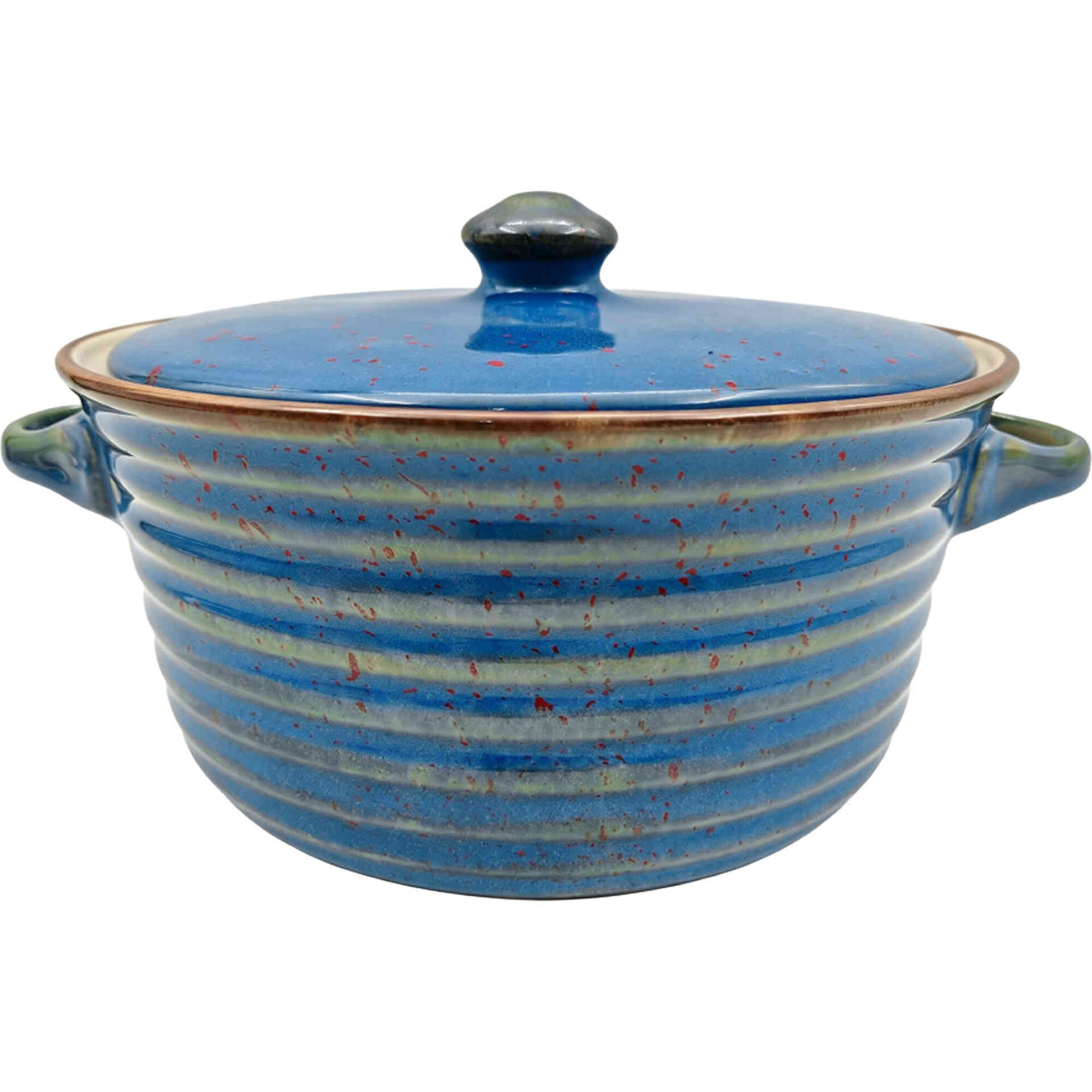 Ca&ccedil;arola Reativa com Tampa 1,05L Azul Kasa