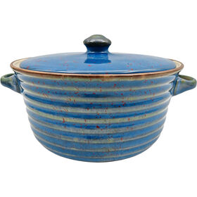 Ca&ccedil;arola Reativa com Tampa 1,05L Azul Kasa