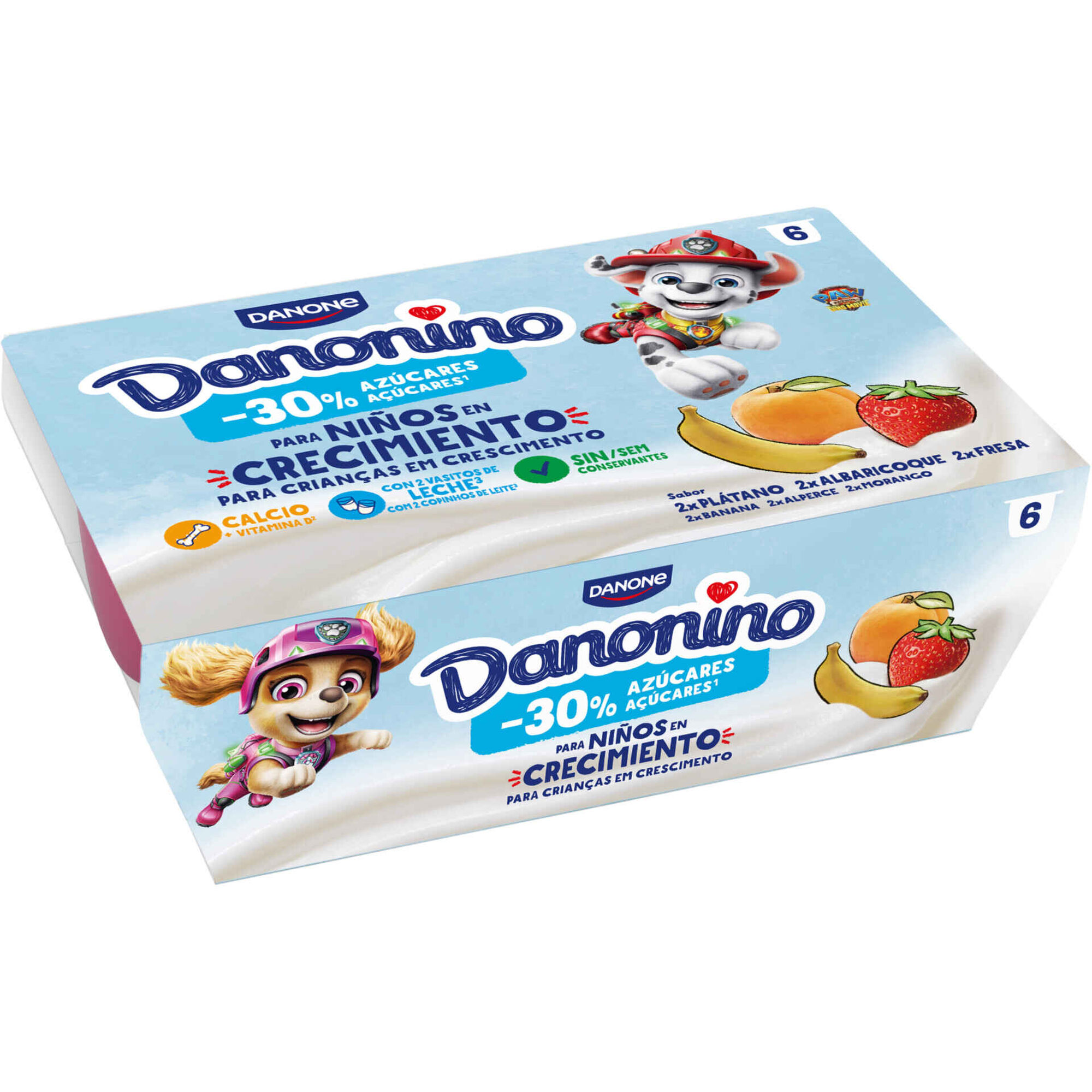 Queijinho Polpa Morango Banana P&ecirc;ssego Infantil Danonino Danone