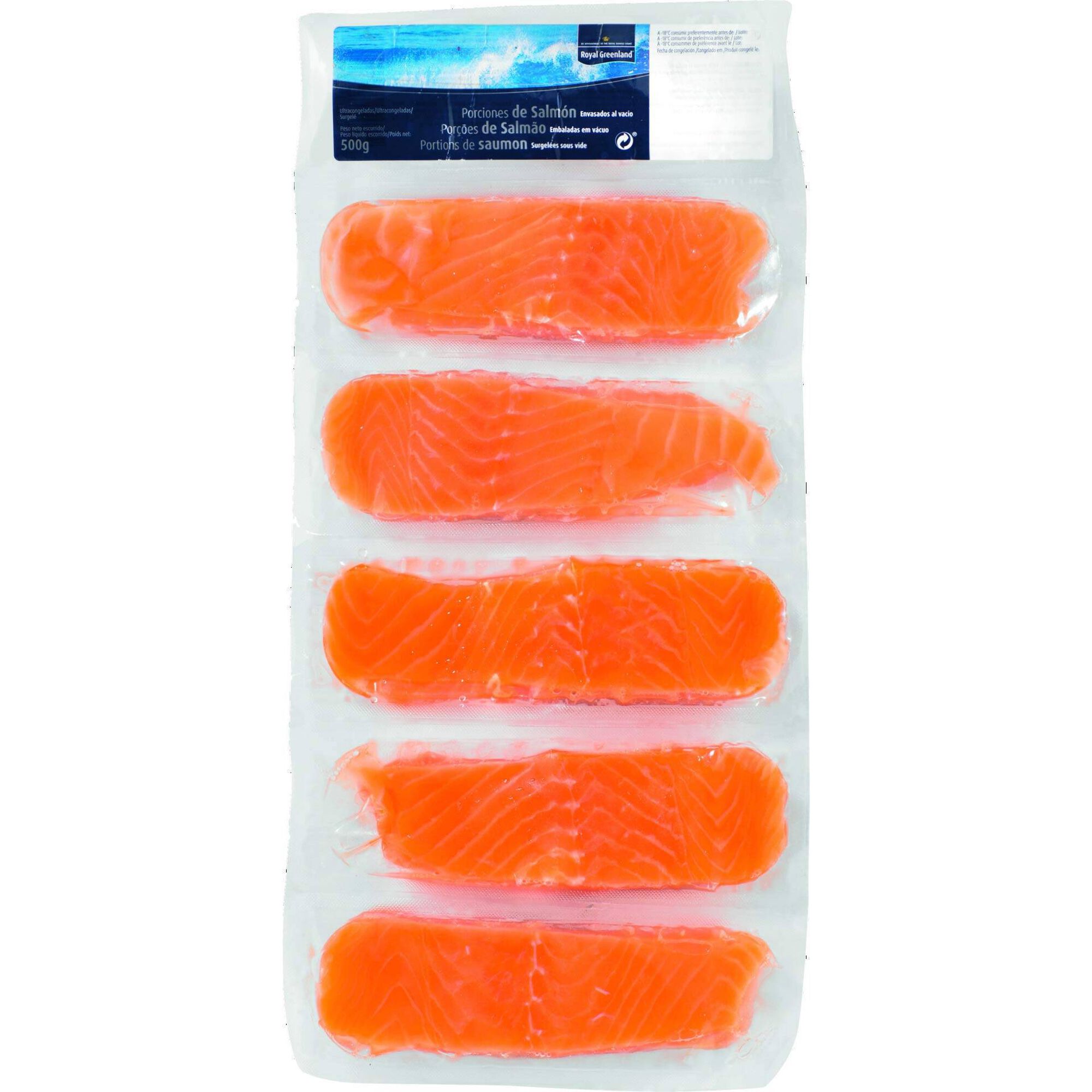 Porções de Salmão Ultracongelado